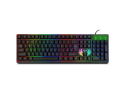 SVEN KB-G8000 Gaming Keyboard, membrane with tactile feedback,105 keys, 20 Fn-keys, Backlight, 	Rus, 1.8m, USB, Рус/Укр/Eng, Black